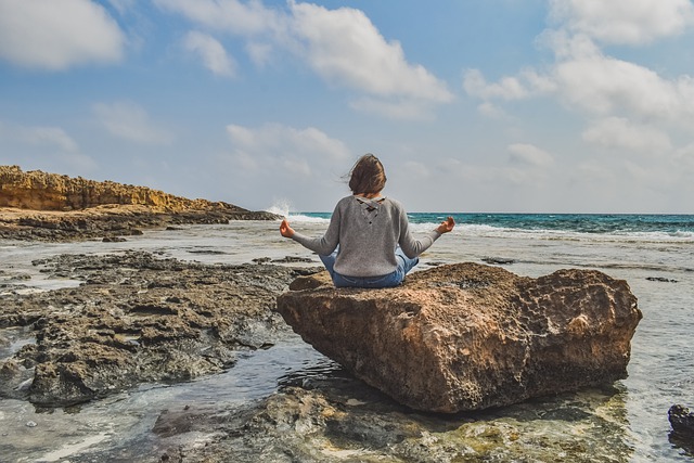 žena meditace